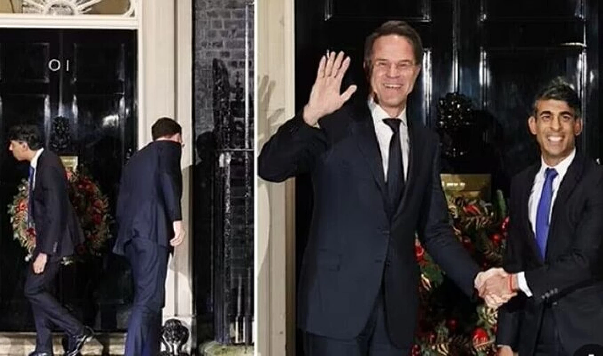İngiltere Başbakanı Sunak ve Hollanda Başbakanı Rutte kapıda kaldı.