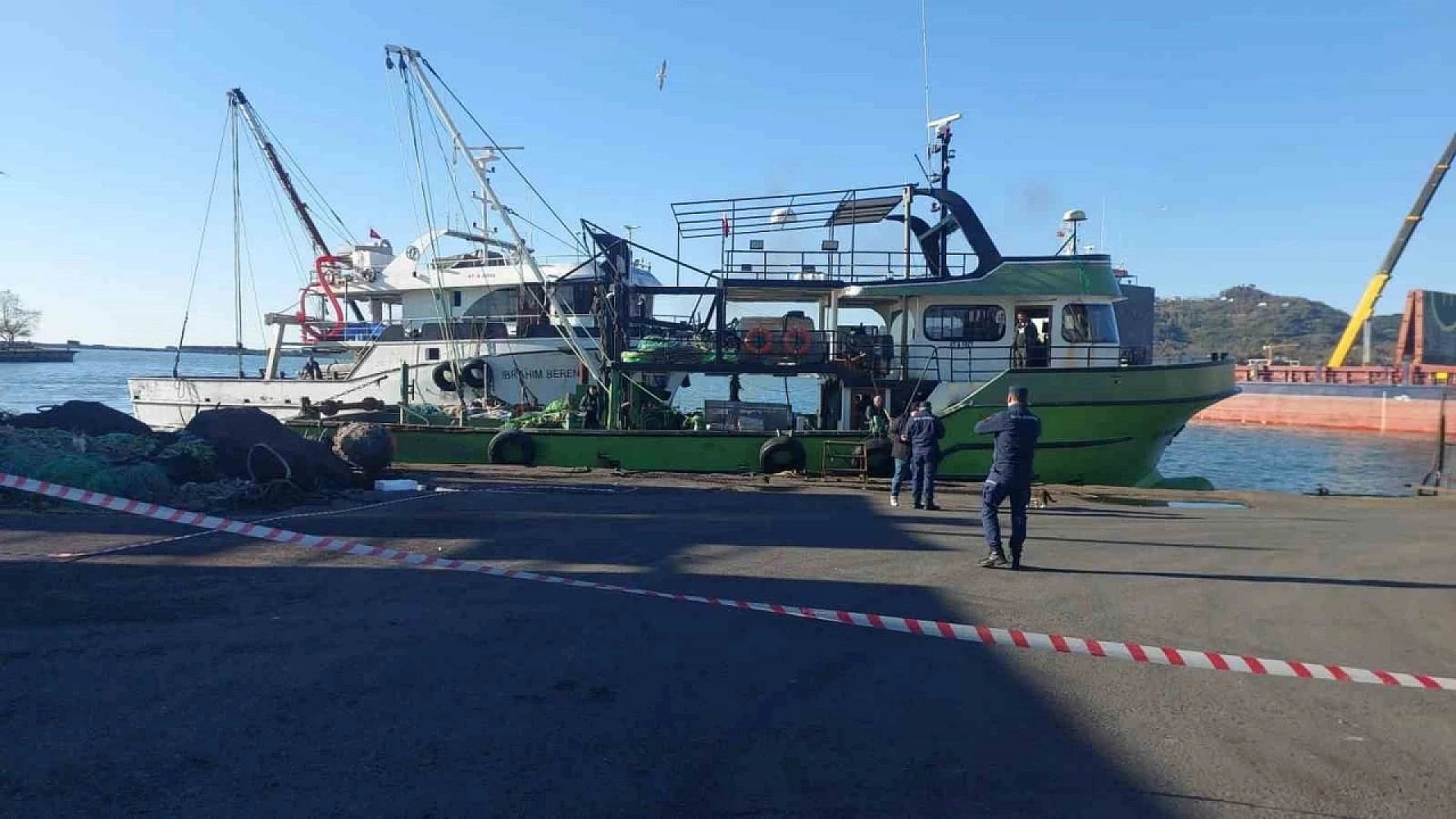 Zonguldak'ta balıkçıların ağına mayın takıldı