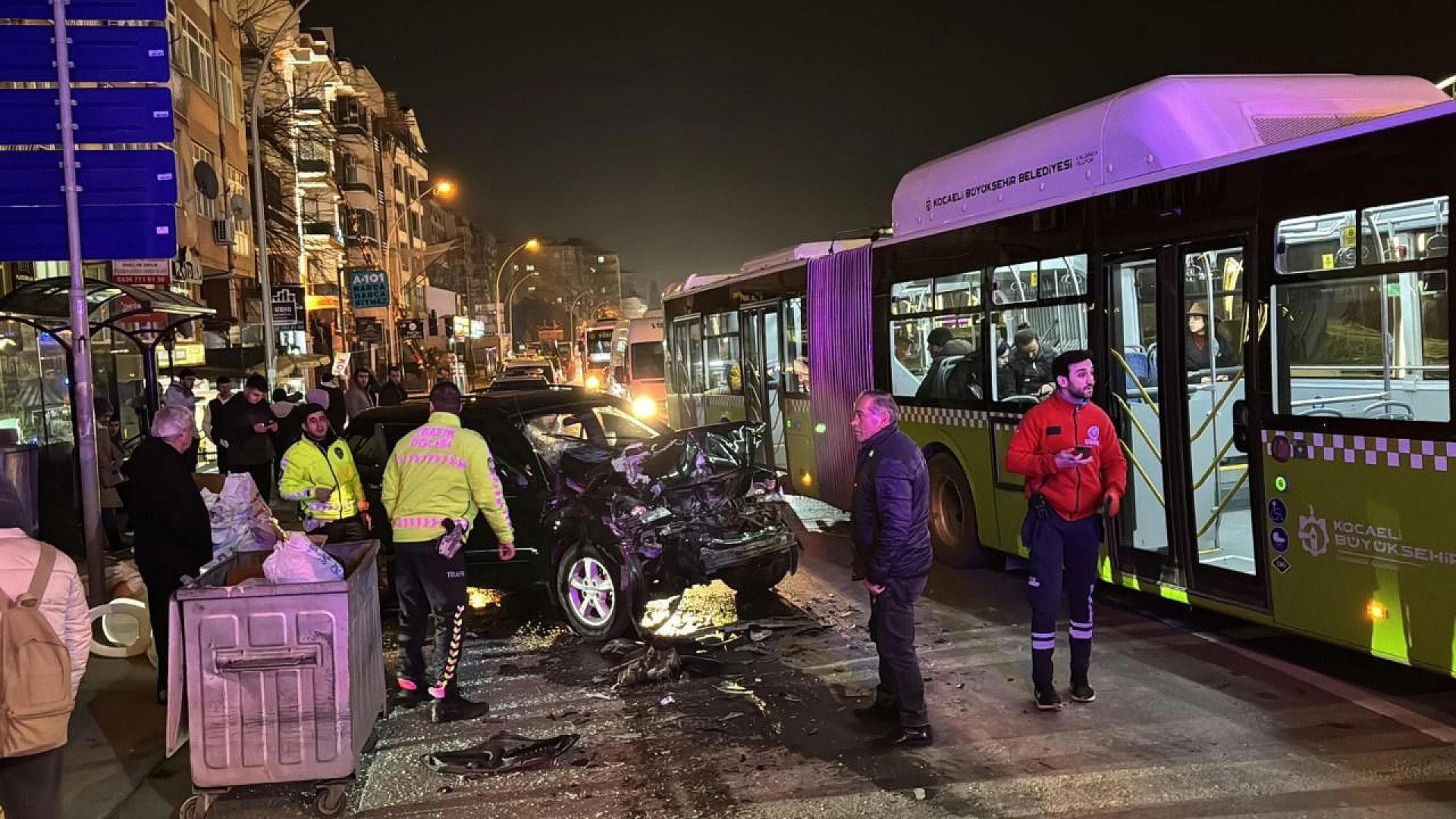 İzmit'te trafik kazası: 7 yaralı